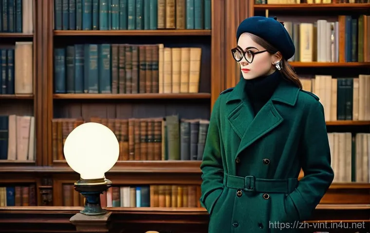 빈티지 스타일 셀럽 코디 분석 - **Prompt 2: Cozy Cafe Aesthetic with Elegant Vintage Accessories**
    "A thoughtful young woman in ...